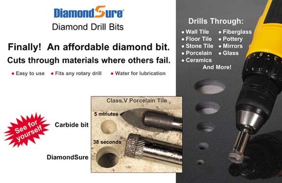 DiamondSure Diamond Drill Bit vs Carbide Bits